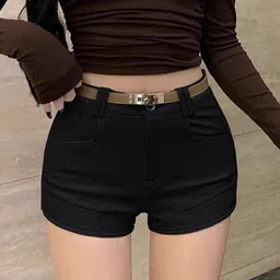 StyleCast x Revolte Women High-Rise Regular Shorts-image-4