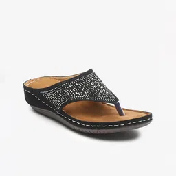 Misto Women Embellished Open Toe Flats-7