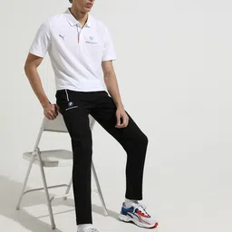 PUMA Motorsport Men Black Solid BMW Slim Motorsports Track Pants-image-99
