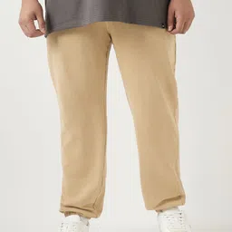 Bewakoof AIR 1.0 Men Ginger Root Brown Oversized Plus Size Acid Wash Cargo Joggers-picture-9