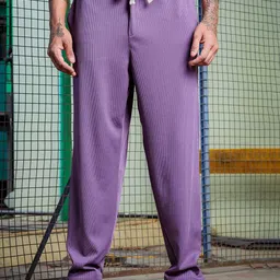 House of Koala Unisex Relaxed Fit Ribbed Track Pants-image-9