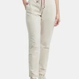 Jockey Grey Melange Solid Slim Fit Track Pants-image-98