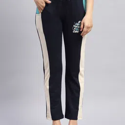 Monte Carlo Women Colourblocked Cotton Lounge Pants-image-24
