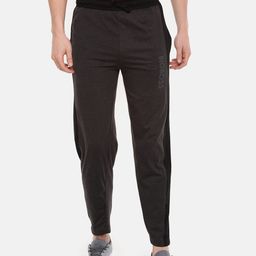 Dollar Men Charcoal Grey Solid Athleisure Track Pants-picture-16
