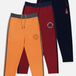 HELLCAT Boys Pack of 3 Solid Cotton  Track Pants-image-106