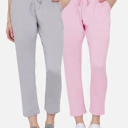 ARMISTO Women Pack of 2 Solid Straight-Fit Track Pants-picture-16