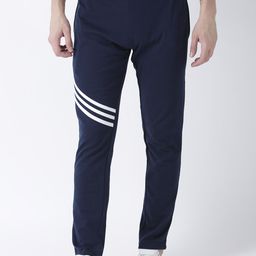 Club York Men Navy Blue Printed Cotton Track Pants-image-97