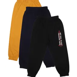 CREMLIN CLOTHING Kids Set of 3 Solid Track Pants-29