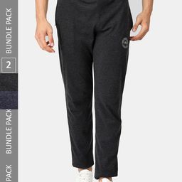 Pepe Jeans Men Pack Of 2 Mid-Rise Pure Cotton Track Pants-image-63