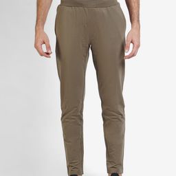 Wildcraft Men Olive Grey Solid Pure Cotton Track Pants-image-15