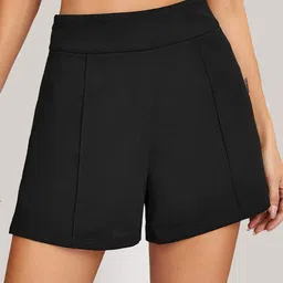 ADDYVERO Women Black Loose Fit High-Rise Sports Shorts-image-28
