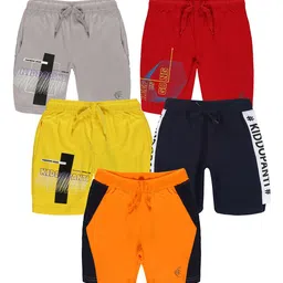 KiddoPanti Boys Typography Shorts-image-27
