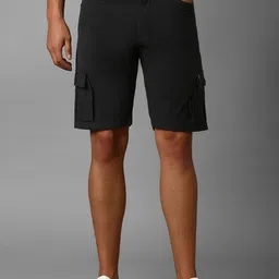 Louis Philippe Jeans Men Slim Fit Cargo Shorts-image-35