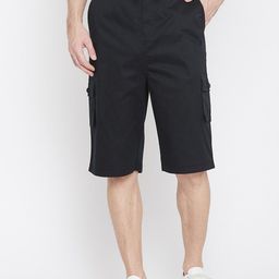 Hypernation Men Mid-Rise Pure Cotton Cargo Shorts-picture-39