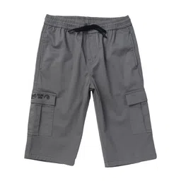 Gini and Jony Infant Mid Rise Knitted Cotton Cargo Shorts-image-81