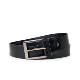 The Roaster Lifestyle Co. Men Black Textured Wide Leather Belts-image-34