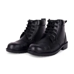 Leo's Fitness Shoes Men Textured Leather Mid-Top Sneakers-image-56
