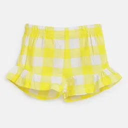 Chicco Girls Checked Cotton Shorts-picture-20
