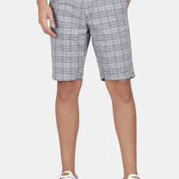 t-base Men Checked Cotton Shorts-image-61