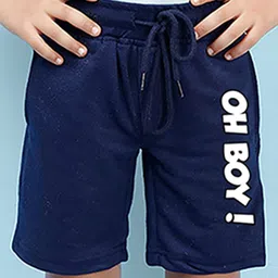 NUSYL Boys Typography Printed Mid Rise Shorts-image-32