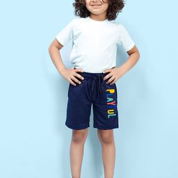 NUSYL Boys Mid Rise Typography Printed Shorts-image-36