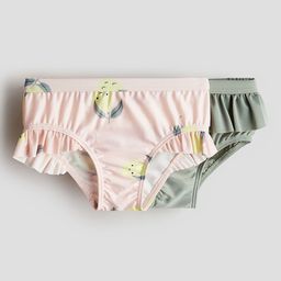H&M Infants Girls 2-Pack Flounce-Trimmed Swim Pants-35