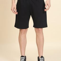 MUWIN Men Mid-Rise Relaxed Fit Shorts-image-64