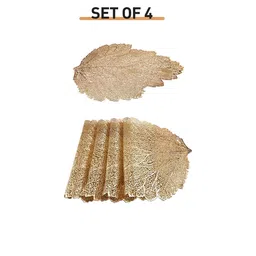 Dakshya Industries Gold Toned 4 Pieces atta Table Placemats-30