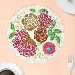 PURINA'S White & Pink Beaded Table Placemats-image-15