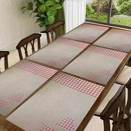 REVEXO Brown & Beige 6 Pieces Printed Anti-Slip Table Placemats-41