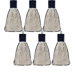 Kuber Industries Set of 6 Printed Hanging Kitchen Towel-70