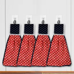 Kuber Industries Set of 4 Printed Hanging Kitchen Towel-74