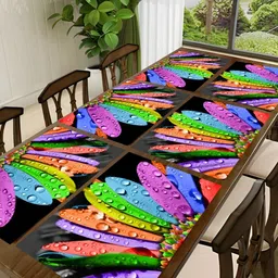 REVEXO Purple & Orange 6Pcs Printed Rectangular Table Placemats-8
