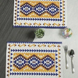 Soumya Green 6 Pieces Printed Cotton Table Placemats-24