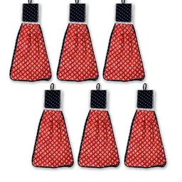 Kuber Industries Set of 6 Printed Hanging Kitchen Towel-15