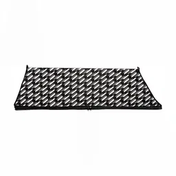 Stylista Black & Grey Geometric Printed Floor Mat-4
