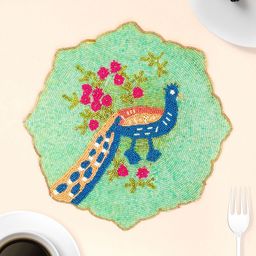 AIVIK Green & Blue Beaded Table Placemats-image-49