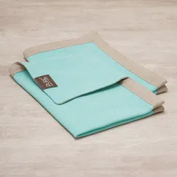 Pure Home and Living Blue & Brown Rectangular Pure Cotton Table Placemats-49