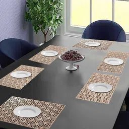 LooMantha Set Of 6 Geometric Table Placemats-14