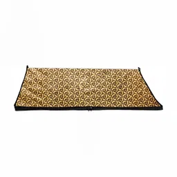 Stylista Yellow & Black Printed Rectangle Zipper Floor Mat-image-73