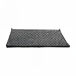 Stylista Grey & Black Geometric Pattern Chatai Mat Waterproof Rectangle Table Placemat-27