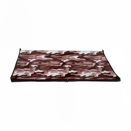 Stylista Brown & White Printed Rectangle Zipper Floor Mat-image-72