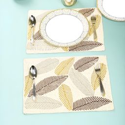 PURINA'S White & Brown 2 Pieces Beaded Table Placemats-image-63