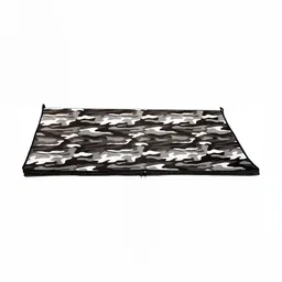 Stylista Grey & Black Camouflage Print Chatai Mat Waterproof Rectangle Table Placemat-16