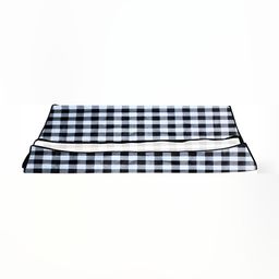 Stylista Black & White Geometric Printed Rectangle Zipper Floor Mat-8