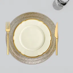 Kuber Industries 4 Pieces Round Table Placemats-43