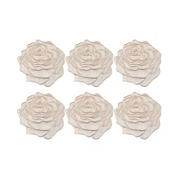 Dakshya Industries Copper 6 Pieces Floral Table Placemats-46