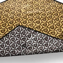 Stylista Brown & Yellow Reversible Bed Server Mat Table Placemats-image-50