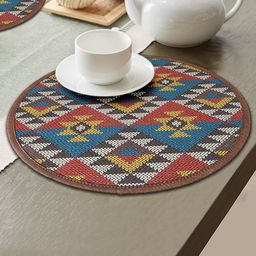 Mona B Set Of 2 Printed Cotton Table Placemats-42