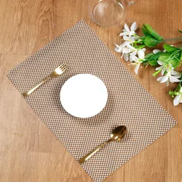 SOKNACK Beige Textured Rectangular Table Placemat-8